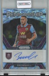 2023-24 PANINI PRIZM PREMIER LEAGUE SOCCER  Josh Brownhill Penmanship