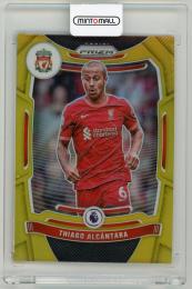 2021-22 PANINI Prizm Premier League Base Gold Prizm Parallel Liverpool FC Thiago Alcantara 9/10