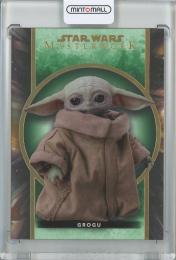 2022 Topps Star Wars Masterwork  Grogu Base/Green/#34 88/99