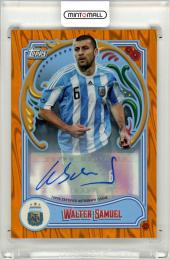 2023 Topps Argentina Fileteado Autographs Orange #47 / Walter Samuel 【13/25】