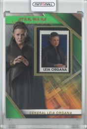 2022 Topps Star Wars Masterwork  General Leia Organa Commemorative Stamp Relics/Green 92/99