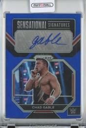 2023 Panini Prizm WWE  Chad Gable Sensational Signatures Blue Prizm 34/49