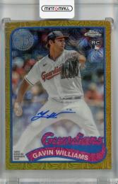 2024 Topps Series 1 Cleveland Guardians Gavin Williams 1989 Topps Baseball Chrome Silver Packs Autographs Gold(パラレル版) #T89C-42 RC(ROOKIE YEAR!) 12/50