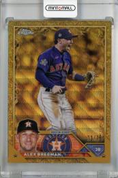 2023 Topps Gilded Collection Houston Astros Alex Bregman Wave Gold Etch #30(パラレル版) 73/75