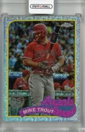 2024 Topps Series 1 Los Angeles Angels Mike Trout 1989 Topps Baseball Chrome Silver Packs #T89C-17