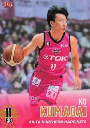 2023-24 BBM×B.LEAGUE FAST BREAK 1st Half #008 熊谷航(秋田) レギュラーカード