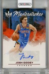 2023-24 Panini Court Kings  Josh Giddey Masterstrokes Ruby Auto #9 30/49