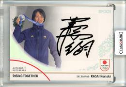 2024 TEAM JAPAN オフィシャルトレーディングカード WINTER OLYMPIANS スキージャンプ 葛西紀明 Authentic Autograph 直筆サインカード ホログラムA箔版 04/50