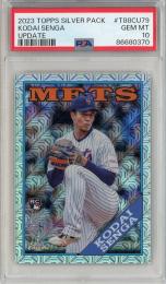 2023 Topps New York Mets Kodai Senga Silver Pack Chrome PSA 10