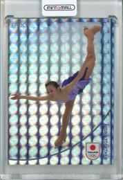2024 TEAM JAPAN オフィシャルトレーディングカード WINTER OLYMPIANS フィギュアスケート 村主章枝 レギュラーパラレル ホログラムB版 34/60