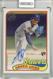 2024 Topps Series One Milwaukee Brewers Abner Uribe 1989 Autographs