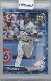 2019 TOPPS Bowman Holiday Blue Festive / MAX MUNCY(Los Angeles Dodgers) 【038/150】