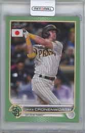 2022 TOPPS Japan Jade Green #78 JAKE CRONENWORTH(San Diego Padres) 【63/75】