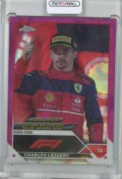 2023 Topps Chrome Formula 1 Racing  Charles Leclerc Base/GRAND PRIX DRIVER OF THE DAY/Fuchsia Lava/#167 8/250