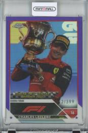 2023 Topps Chrome Formula 1 Racing  Charles Leclerc Base/GRAND PRIX WINNERS/Purple/#144 312/399