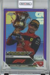 2023 Topps Chrome Formula 1 Racing  Charles Leclerc Base/GRAND PRIX WINNERS/Purple/#144 342/399