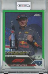 2023 Topps Chrome Formula 1 Racing  Max Verstappen Base/GRAND PRIX WINNERS/Green/#152 90/99