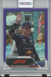 2023 Topps Chrome Formula 1 Racing  Max Verstappen Base/F1 DRIVERS/Purple/#3 179/399