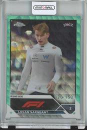 2023 Topps Chrome Formula 1 Racing  Logan Sargeant Base/F1 DRIVERS/Aqua Wave/#65/RC 120/150