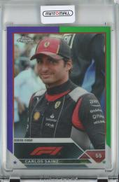 2023 Topps Chrome Formula 1 Racing  Carlos Sainz Base/F1 DRIVERS/Purple&Green/#9