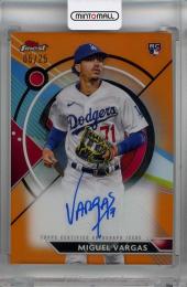 2023 Topps Finest  Miguel Vargas Autographs Orange Refractors RC #FAMV 05/25