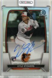 2023 Bowman Chrome Baltimore Orioles Kyle Stowers Rookie Autographs Refractors 105/499