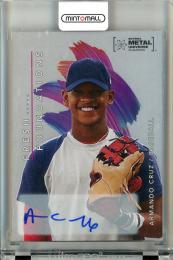 2022 Upper Deck Skybox Metal Universe Champions Baseball Armando Cruz FF9 Fresh Foundations Autograph 181/199