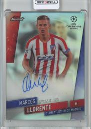 2019-20 Topps Finest UEFA Champions League Soccer  Marcos Llorente Finest Autographs