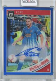 2018-19 Panini Donruss Soccer  Koke Base Optic Autographs/Blue 29/50