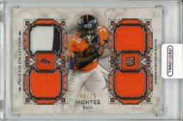 【左下角側面若干ヘコミあり】2013 TOPPS Museum Collection  Montee Ball Player Worn Memorabilia (RC) 08/75