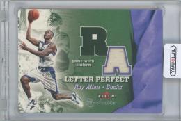 2001-02 FLEER Exclusive Letter Perfect JV / RAY ALLEN(Milwaukee Bucks) 【087/100】