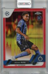 2022-23 Topps Chrome UEFA Club Competitions Club Brugge Antonio Nusa Red & Gold Seismic #140 (パラレル版) RC(ROOKIE YEAR!)