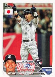 2023 Topps Japan Edition #54 Oswaldo Cabrera レギュラーカード RC