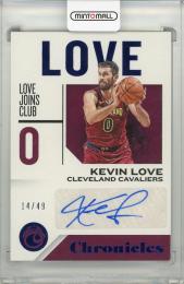 2018‐19　PANINI　CHRONICLES Cleveland　Cavaliers Kevin Love #CS-KL　Autograph　Card 14/49