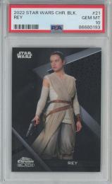 2022 Topps Chrome Black Star Wars  Rey Base/#21 【PSA10】