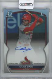 2023 BOWMAN Chrome Draft Autographs Refractors / CHASE DAVIS(St. Louis Cardinals) 【296/499】