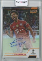 2021-22 Topps Stadium Club Chrome UEFA Champions League  Serge Gnabry Chrome Autographs /Orange prism 22/25