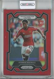 2023-24 Panini Prizm Premier League  Kobbie Mainoo RC /Base /#38 /Red Prizms 048/199