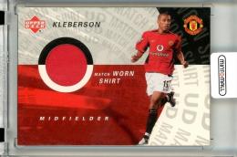 2003 Upper Deck Manchester United  Kleberson MWS-K Match Worn Shirt