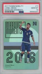 2017 Panini Nobility Soccer  Lionel Messi Marquee Moments 【PSA 10】