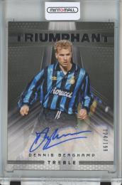 2018-19 Panini Treble Soccer  Dennis Bergkamp Triumphant Autographs　124/199