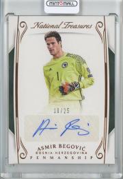 2018 Panini National Treasures Soccer  Asmir Begovic Penmanship Autographs/Bronze 10/25