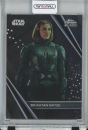 2023 Topps Star Wars Chrome Black  Bo-Katan Kryze - The Mandalorian Base/#63