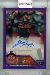 2023 Topps Chrome Update Series Baltimore Orioles Grayson Rodriguez Autographs Purple #AC-GR (パラレル版) RC(ROOKIE YEAR!) 124/250