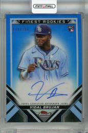 2022 Topps Finest Tampa Bay Rays Vidal Brujan Rookies Design Variation Autographs Blue #FRDA-VB (パラレル版) RC(ROOKIE YEAR!) 100/150