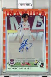 Topps Jリーグ フラッグシップ 2025 稲村隼翔 直筆サインカード Orange Foil【05/25】 アルビレックス新潟