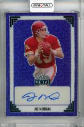 2024 Leaf Metal Joe Montana 1991 Leaf Autographs Purple Mojo #91A-JM2 ※初期傷あり【3/7】
