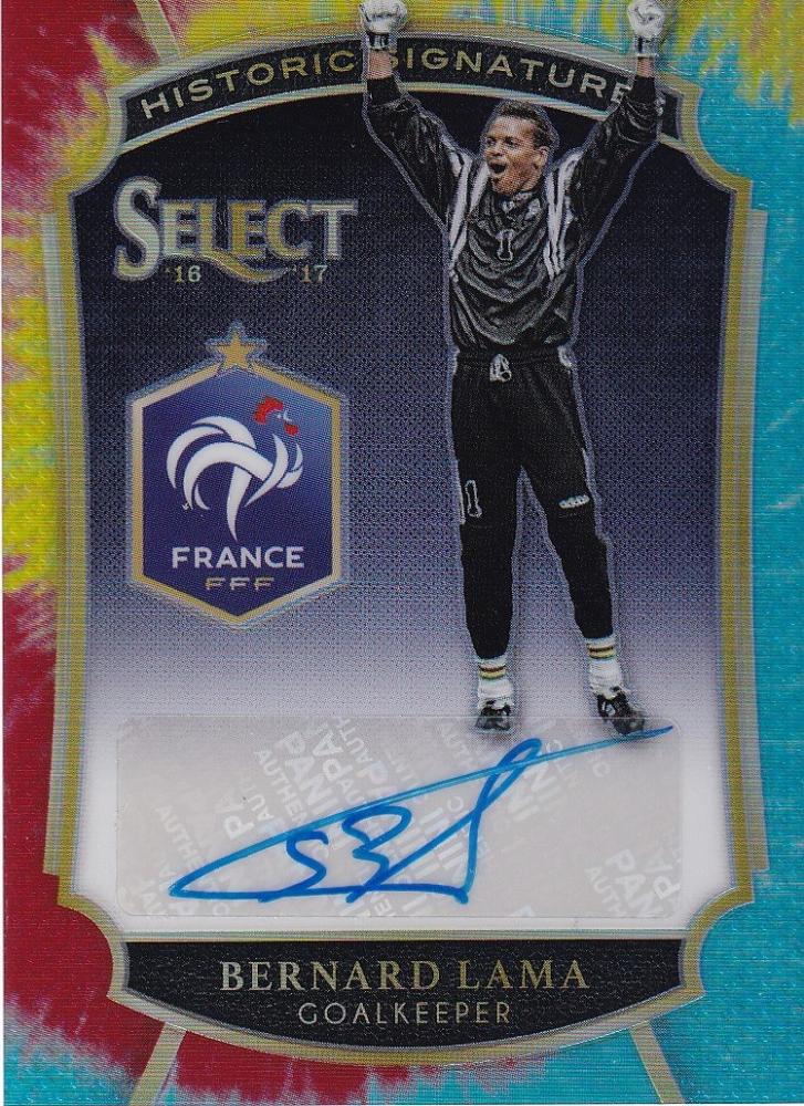 ミントモール Mint 浦和店 16 17 Panini Select France Bernard Lama Historic Signatures Tie Dyeパラレル版 07 30