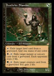 Foil】《死儀礼のシャーマン/Deathrite Shaman》[RTR] 金R
