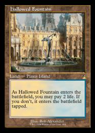 404)□旧枠□《神聖なる泉/Hallowed Fountain》[RVR] 土地R